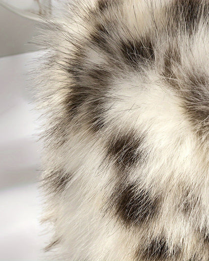 Thick And Warm Cozy Leopard Print Faux Bucket Hat