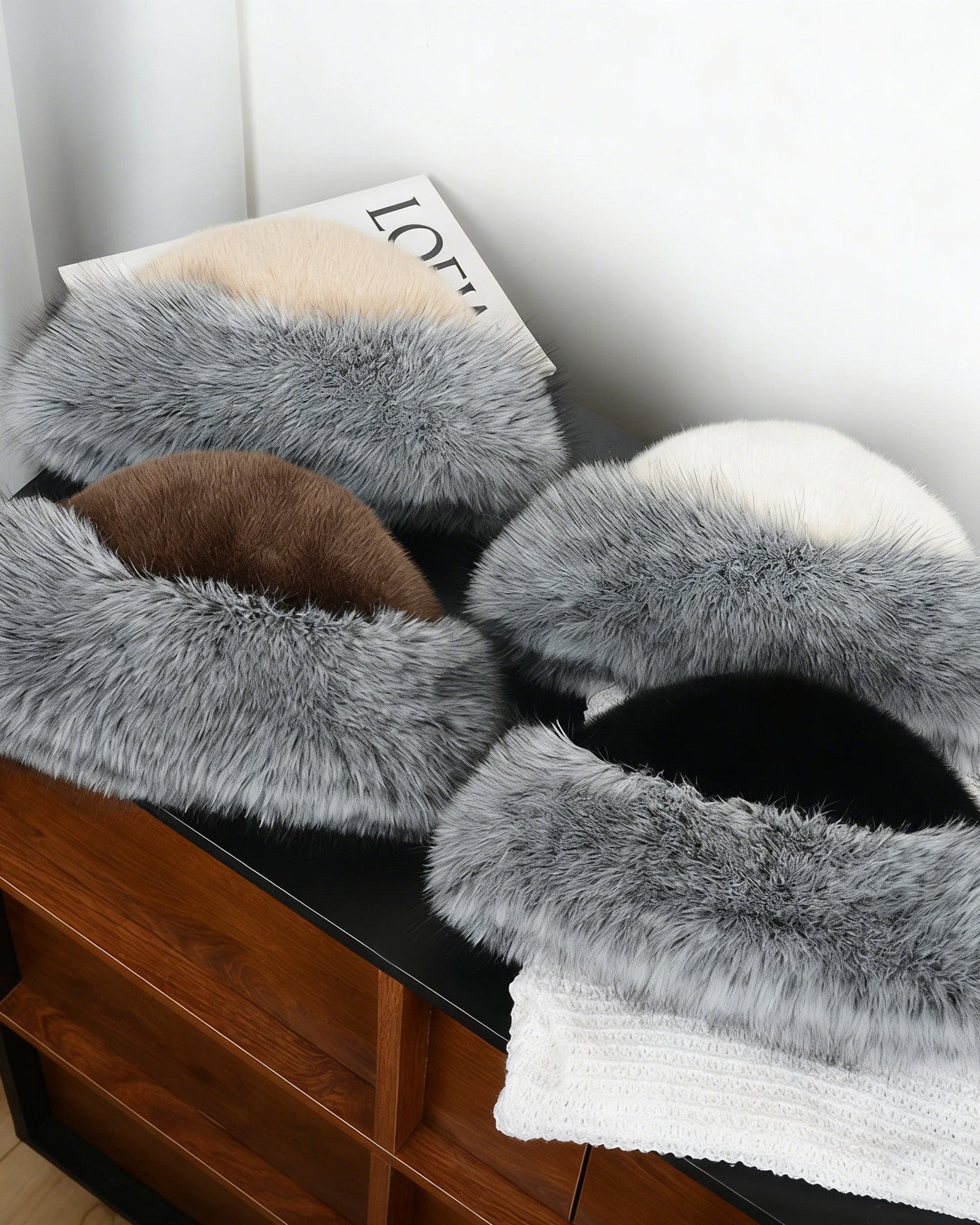 Thickened Fleece-lined Mink Fur Earflap Hat