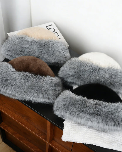 Thickened Fleece-lined Mink Fur Earflap Hat