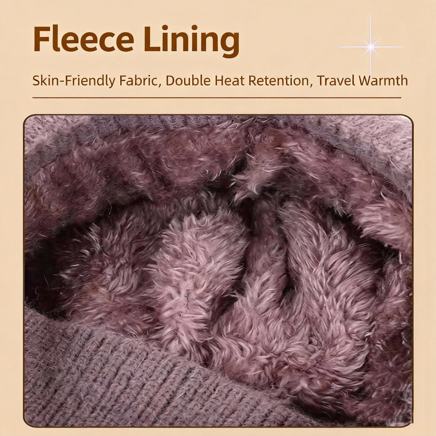 Hat Scarf Mask One-piece Plus Velvet Warm Cold-proof Wind Knitted Wool Hat