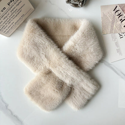 Thermal Thickened Mink Fur Scarf