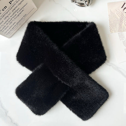 Thermal Thickened Mink Fur Scarf