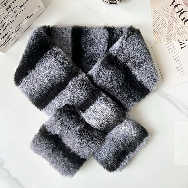 Thermal Thickened Mink Fur Scarf