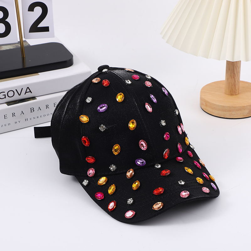 Rhinestone Pearl Gem Baseball Cap
