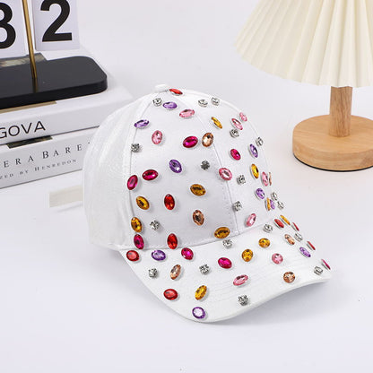 Rhinestone Pearl Gem Baseball Cap