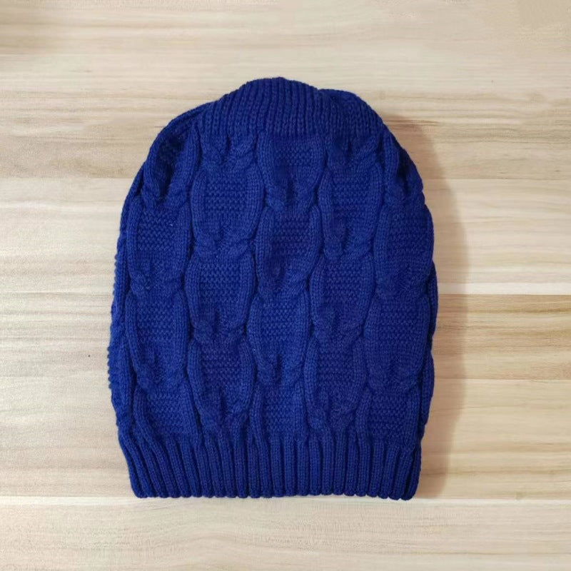 Knitted Wool Warm Slouchy Ruffled Beanie