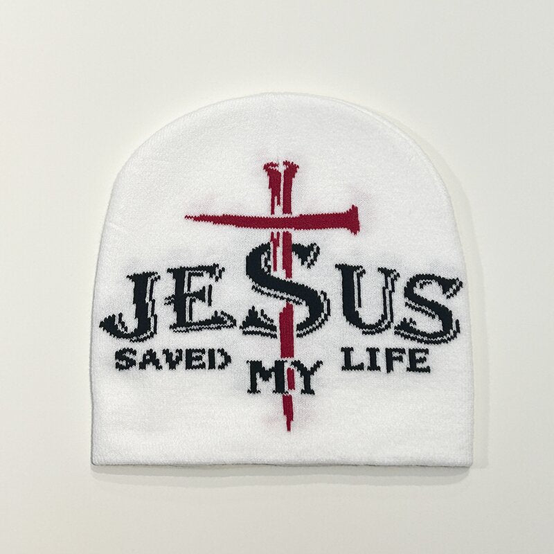 Jesus Saved My Life Fashion Pullover Knitted Hat