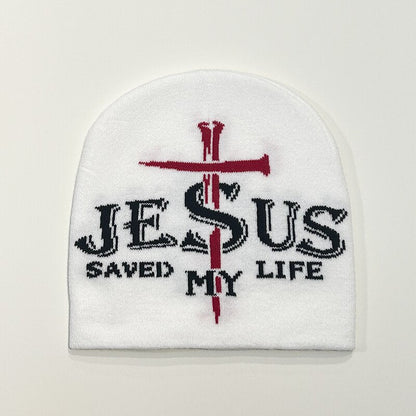 Jesus Saved My Life Fashion Pullover Knitted Hat
