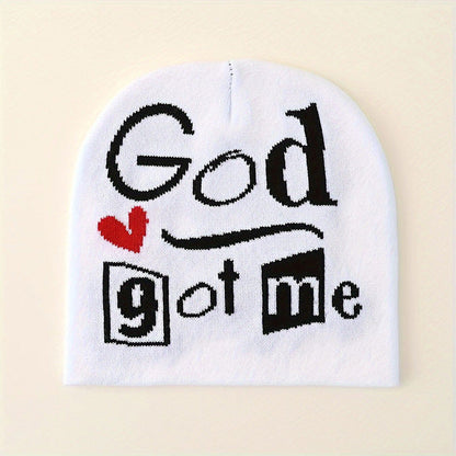 God Got Me Pullover Knitted Hat