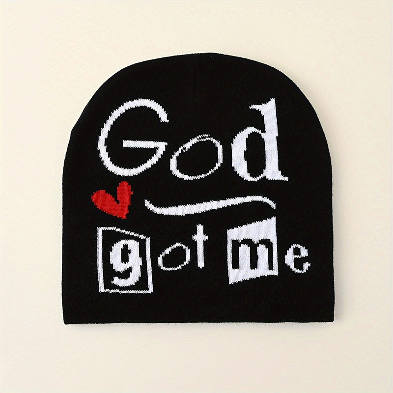 God Got Me Pullover Knitted Hat