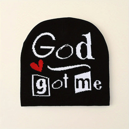 God Got Me Pullover Knitted Hat