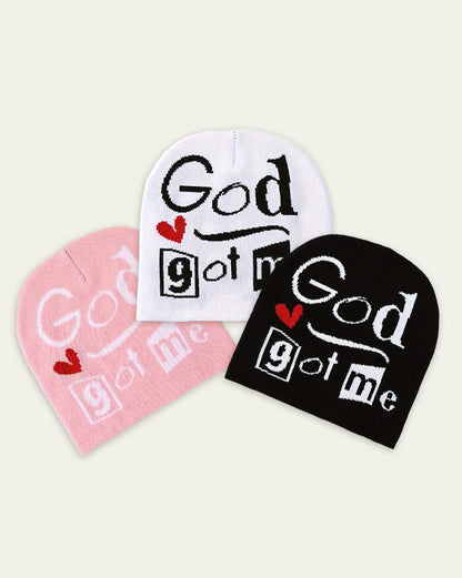 God Got Me Pullover Knitted Hat