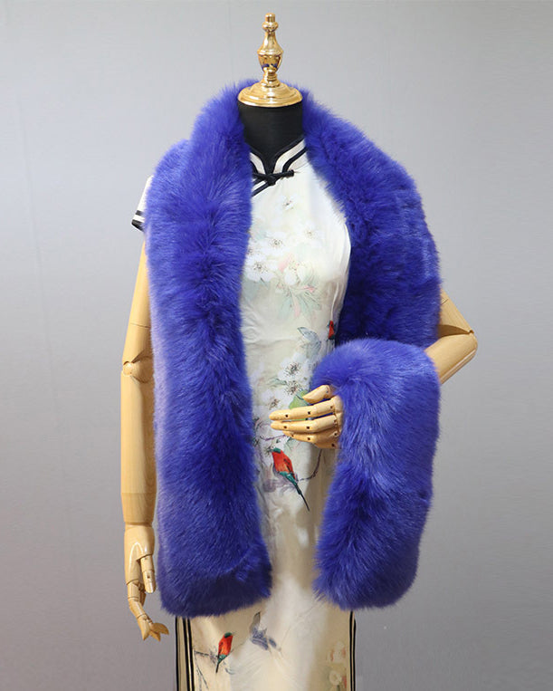 High Quality Fox Fur Extended Warm Scarf