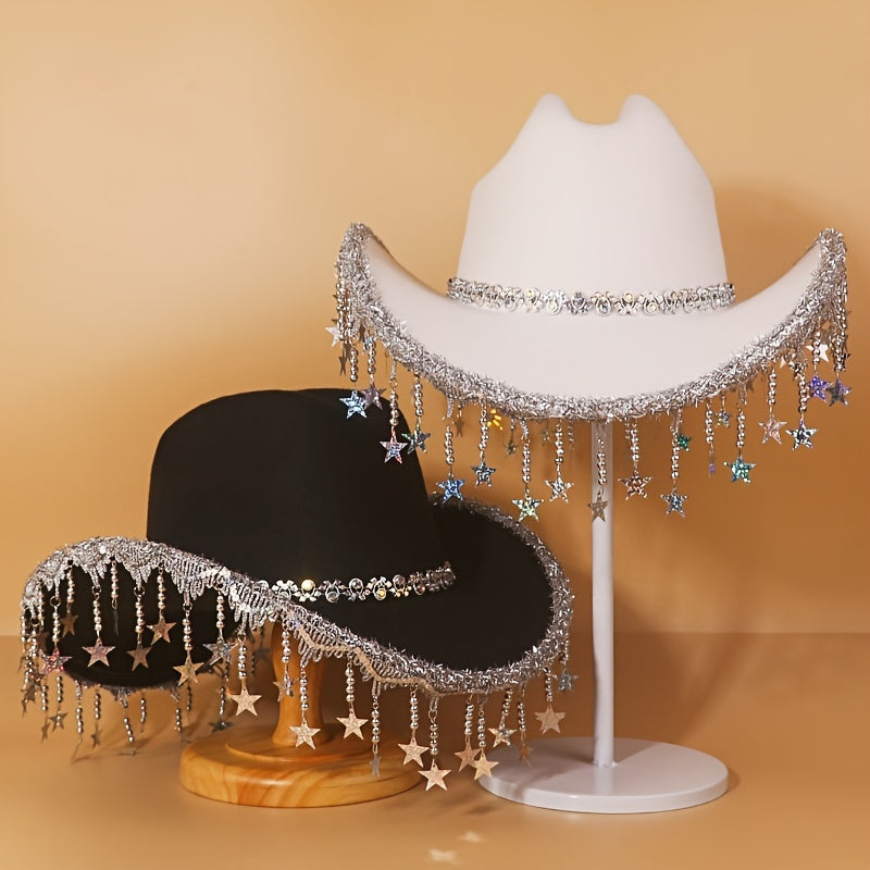 Stylish White Fitted Western Style with Rhinestone Embellishments