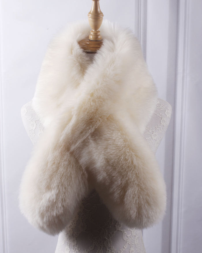 Warm Faux Fox Fur Thickened Scarf