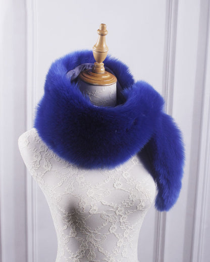 Warm Faux Fox Fur Thickened Scarf