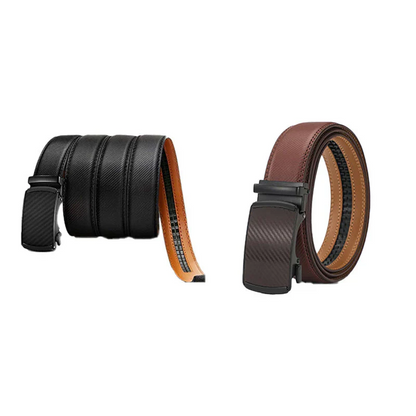 ✨️Best for Father's Day? Leather Ratchet Belt With Adjustable Buckle?