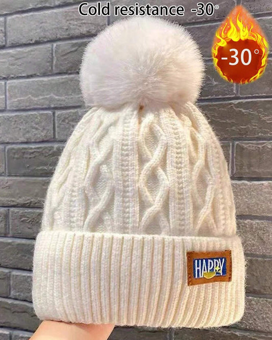 Autumn Winter Thicken Knitted Beanie Hat