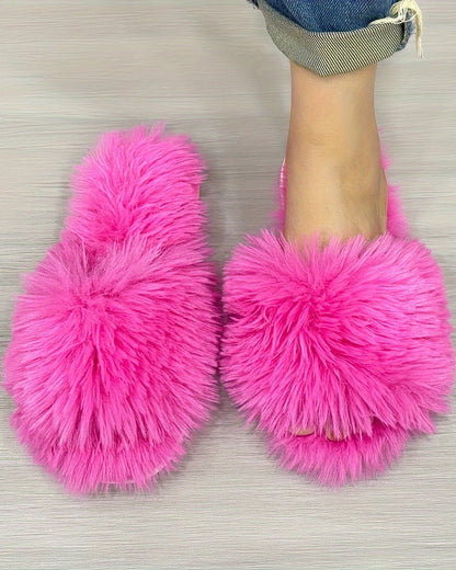 Women'S Plush Slippers for All Seasons