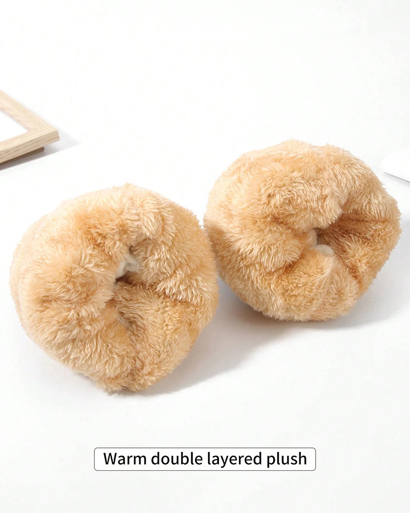 Warm Gloves Velvet Padded Arctic Velvet Winter Touch Screen Knitted Gloves