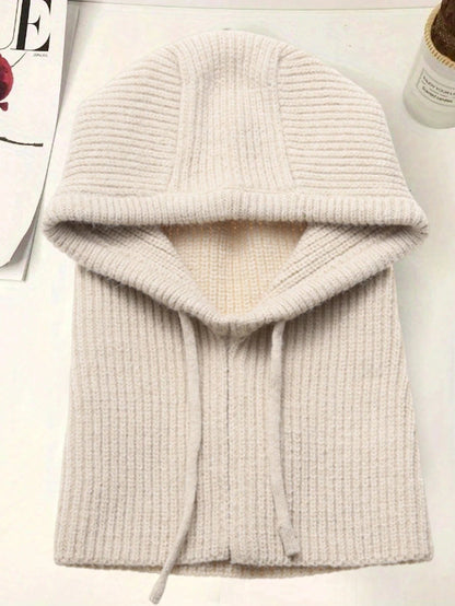 Winter New Hat Wool Warm Scarf Integrated Couple Ear Protection Knitted Hat