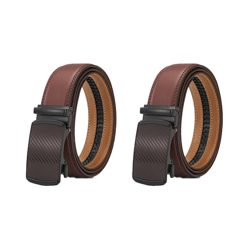 ✨️Best for Father's Day? Leather Ratchet Belt With Adjustable Buckle?