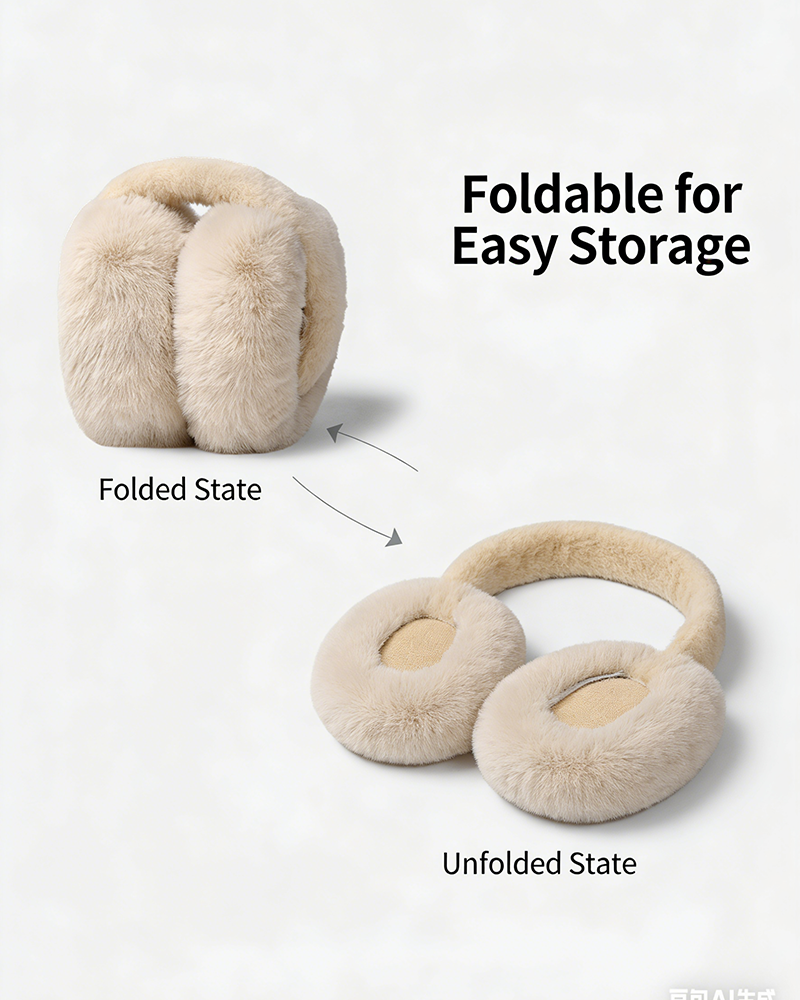 Foldable Warm Plush Earmuffs