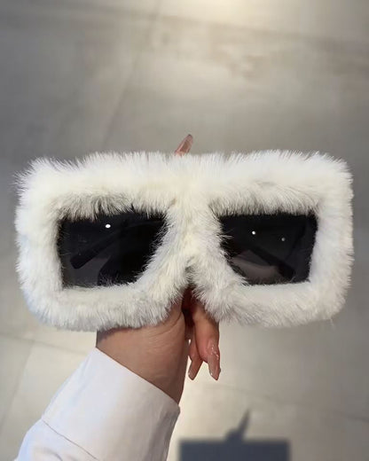 Plush Square Fashion Glasses
