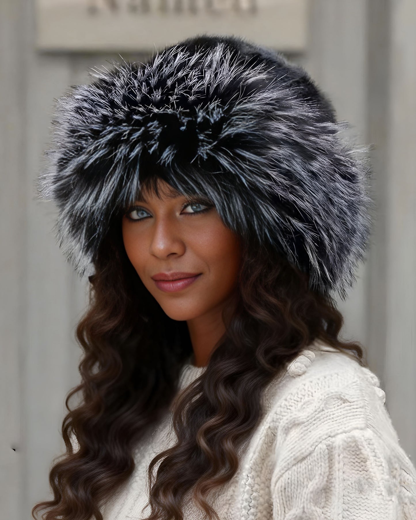 Fur Bucket Hat Warm Headwear，Cute & Versatile, Thicker Design