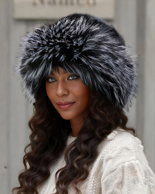 Fur Bucket Hat Warm Headwear，Cute & Versatile, Thicker Design