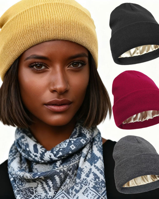 Sade Knitted Cap With Double Lining