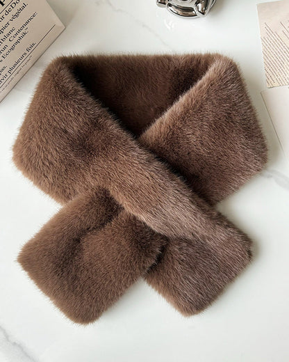 Thermal Thickened Mink Fur Scarf
