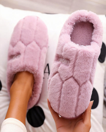 Indoor Home Thermal Non-Slip Thick-Soled Slippers