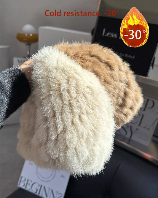 Autumn/Winter Thickened Rabbit Fur Bucket Hat