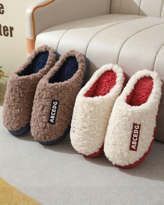 Indoor Home Thermal Non-Slip Thick-Soled Slippers