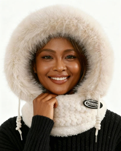 Women's Winter Beret Hat & Polar Neck Warmer Scarf Set