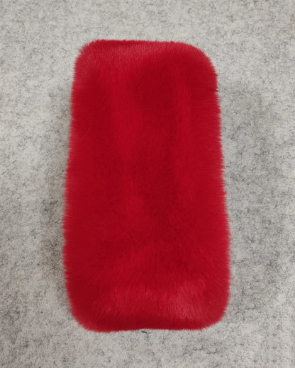 Imitation Rex Rabbit Fur Scarf Women's Winter Double-sided Plush Thickened Warm New Cross Neck Wool Collar Shawl