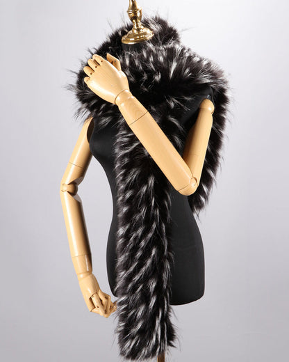 High Quality Fox Fur Extended Warm Scarf