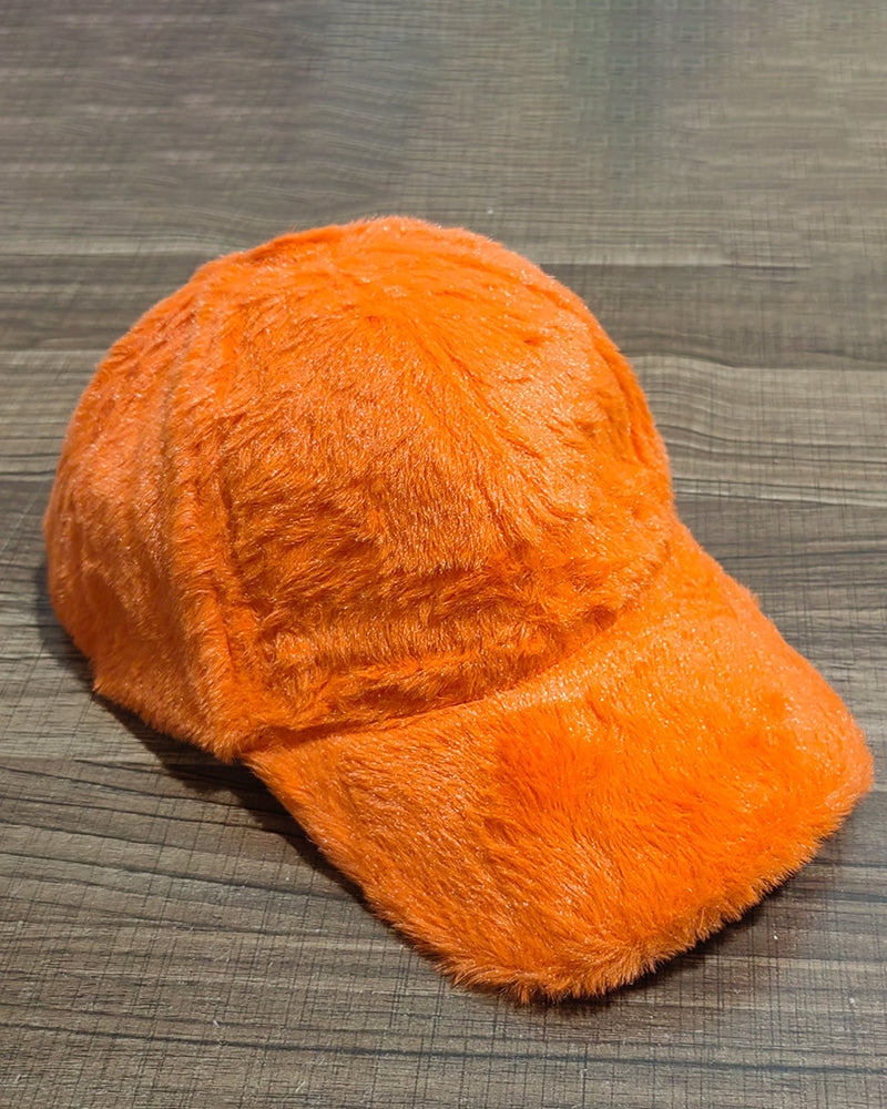 Rabbit Fur Thermal Earflap Baseball Cap