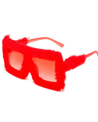 Plush Square Fashion Glasses