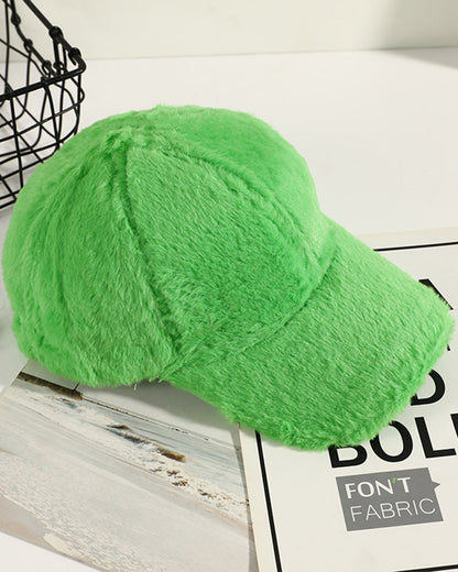 Rabbit Fur Thermal Earflap Baseball Cap