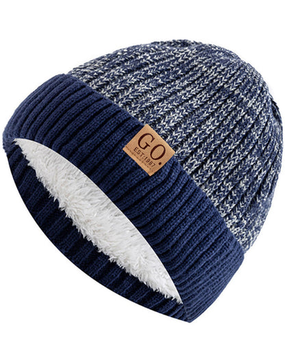 Cozy Fleece-Lined Warm Knit Slouchy Beanie