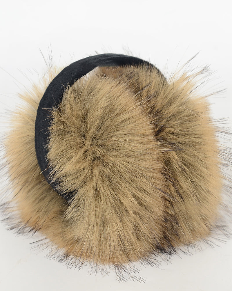 Raccoon Fur Windproof Cute Earmuffs