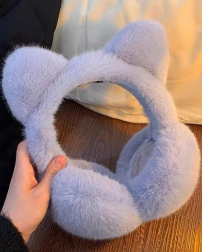 Plush Cat Ear Windproof & Warm Earmuffs