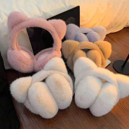 Plush Cat Ear Windproof & Warm Earmuffs