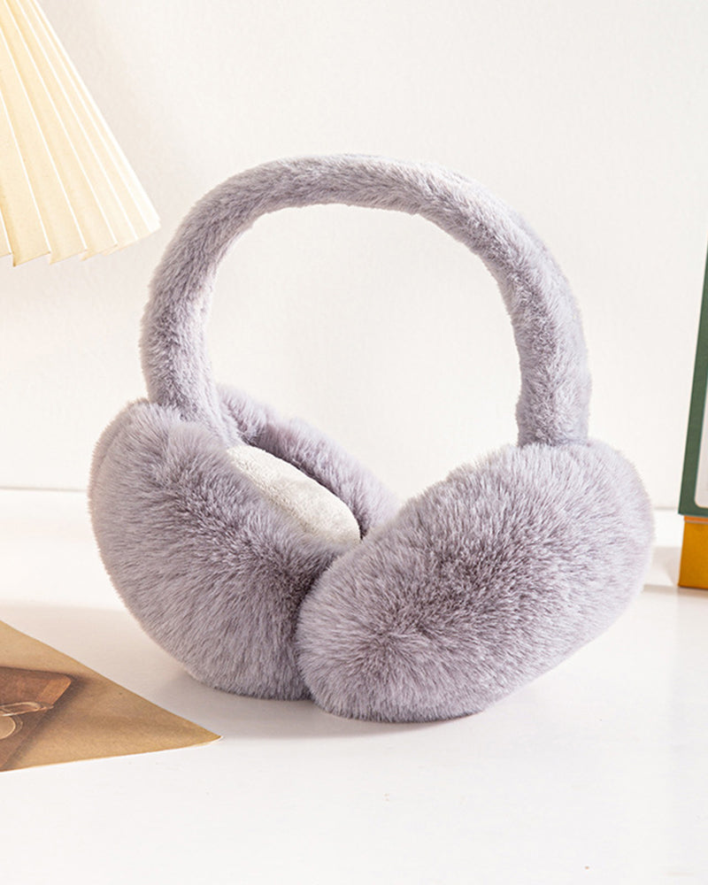 Foldable Rabbit Fur Warm Earmuffs