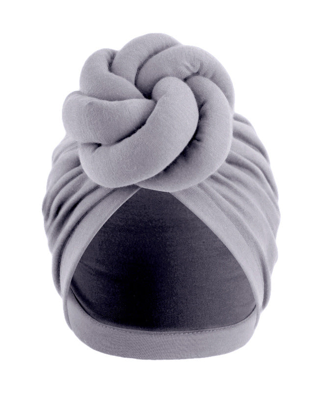 Cotton Three-Dimensional Twisted Ball Headscarf Hat