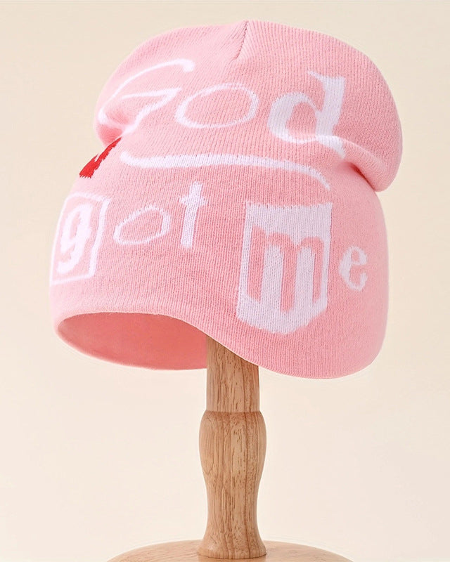 God Got Me Pullover Knitted Hat