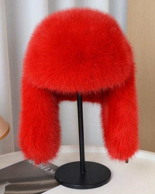 High-Quality Mink Cashmere Cold-Proof Earflap Thickened Hat