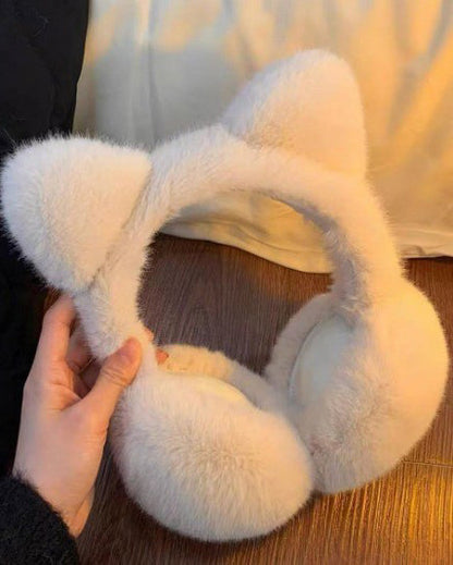 Plush Cat Ear Windproof & Warm Earmuffs